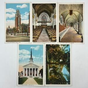 5 Postcards 20s-40s Chicago Illinois Theological Seminary & Bardstown Kentucky